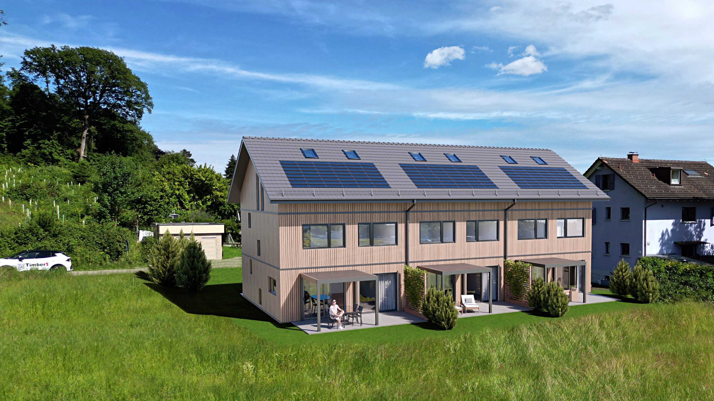 Visualisierung eines Bauprojekts, um den Verkauf der Wohneinheiten zu unterstützen