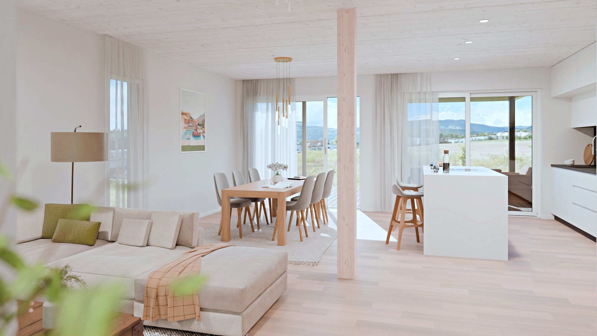 Visualisierung eines Bauprojekts, um den Verkauf der Wohneinheiten zu unterstützen