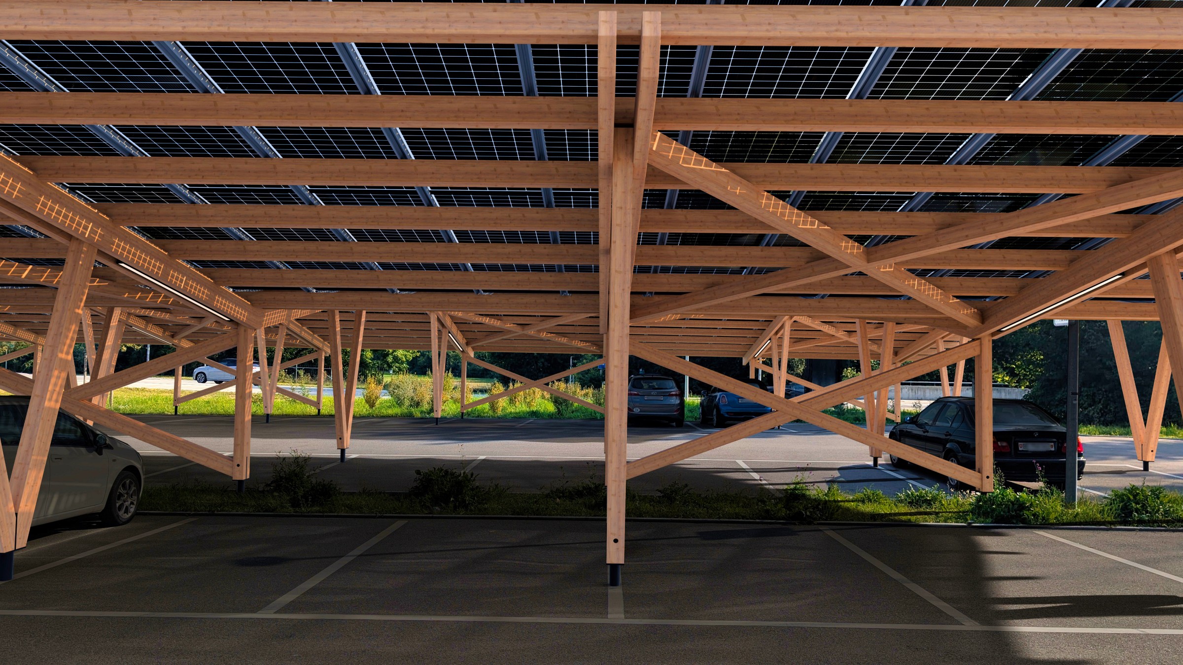 Ein Besucherparkplatz, der gleichzeitig Kraftwerk für die Energiestadt wird