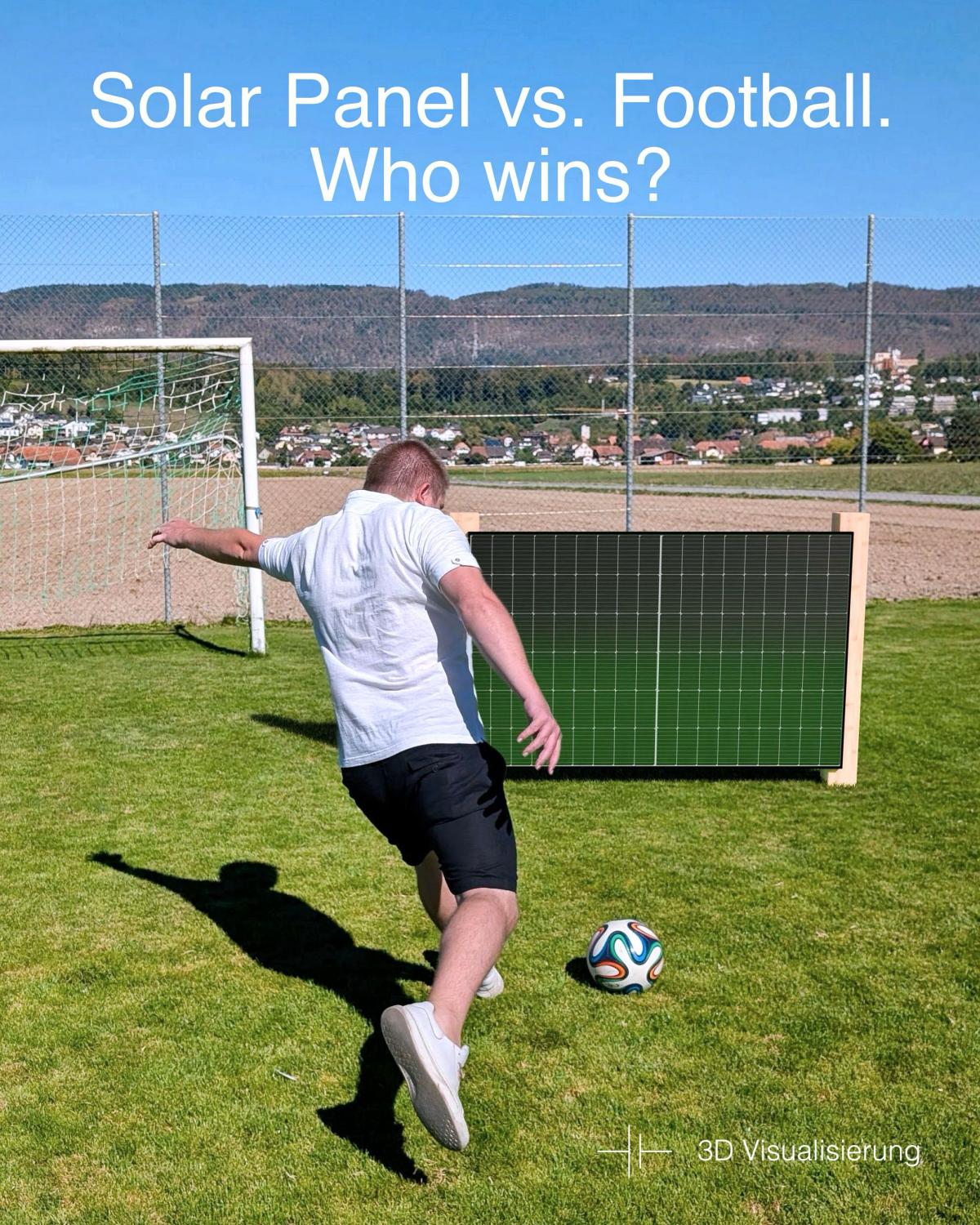 Den Ballfangzaun vom Fussballplatz zum Solarkraftwerk machen?