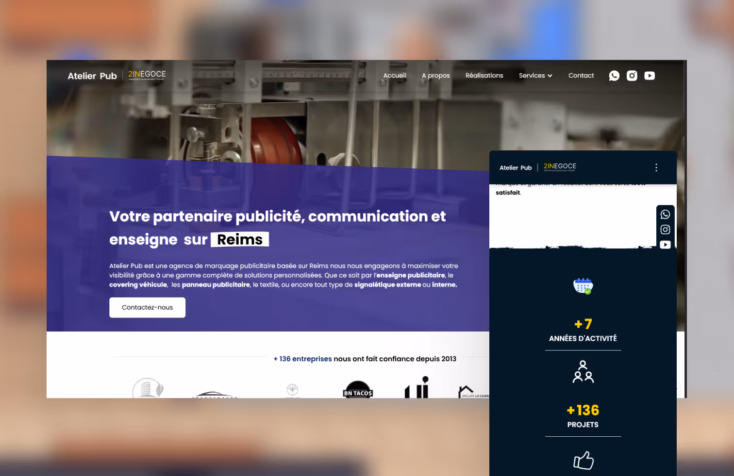 Atelier Pub Site web