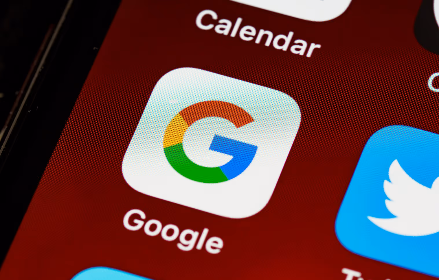 Icon d'application sur un smartphone de google