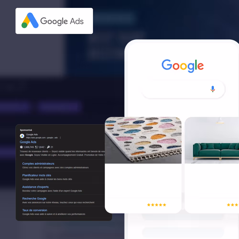 Illustration de la partie Google ADS