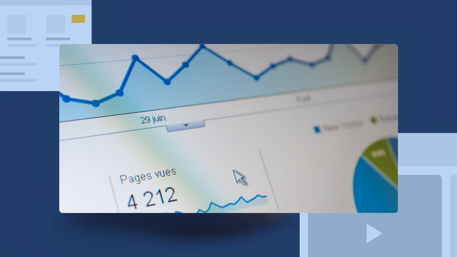 Interface avec plusieurs graphique, données, montrant l'analyse