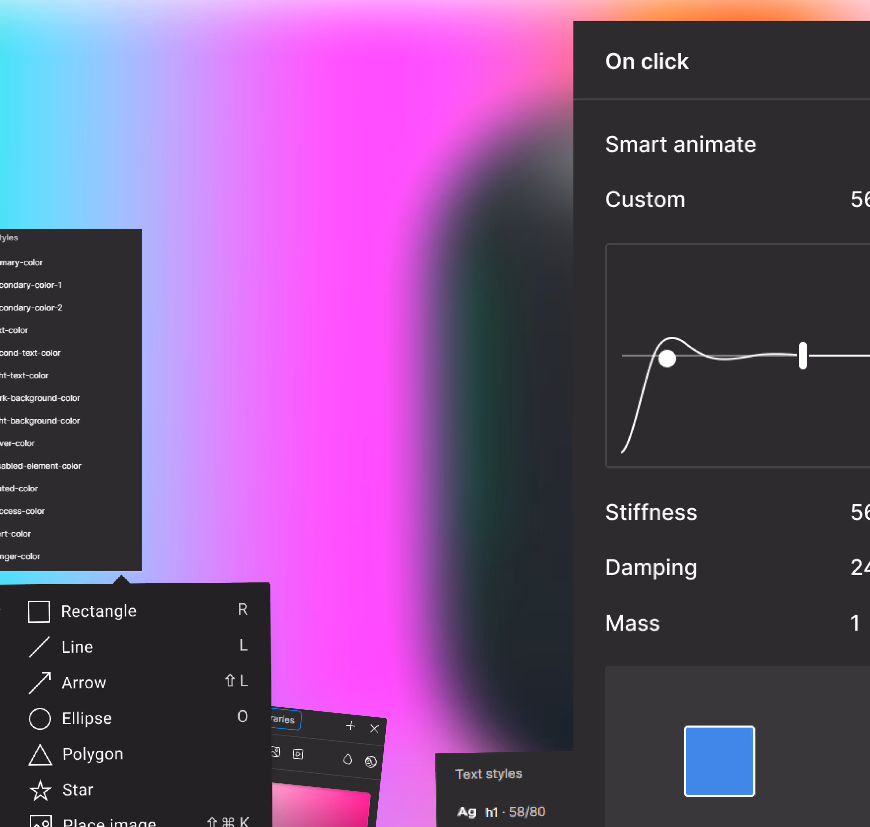 Différents asset / Outil qu'on peut retrouver sur Figma (Logiciel de design)
