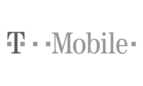 T-Mobile logo in black and white.