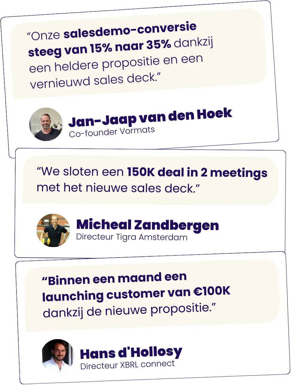 Ontdek hoe wij B2B proposities bouwen die in één keer de conversie verhogen van je salespitch, website én ads