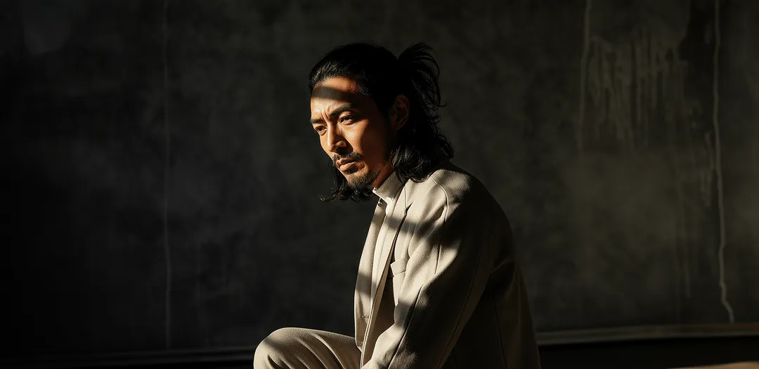 man with concrete background