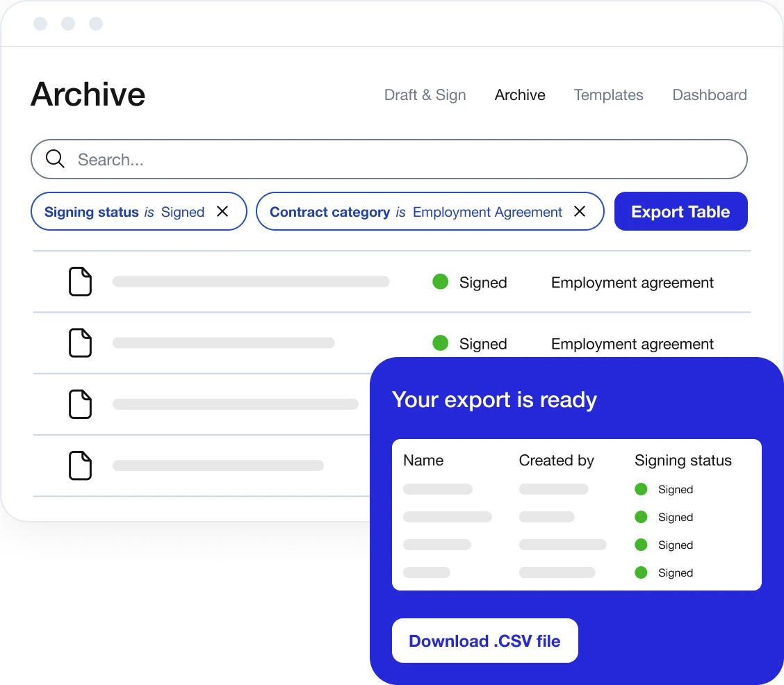 Archive showing _advanced_ filter precisely contracts