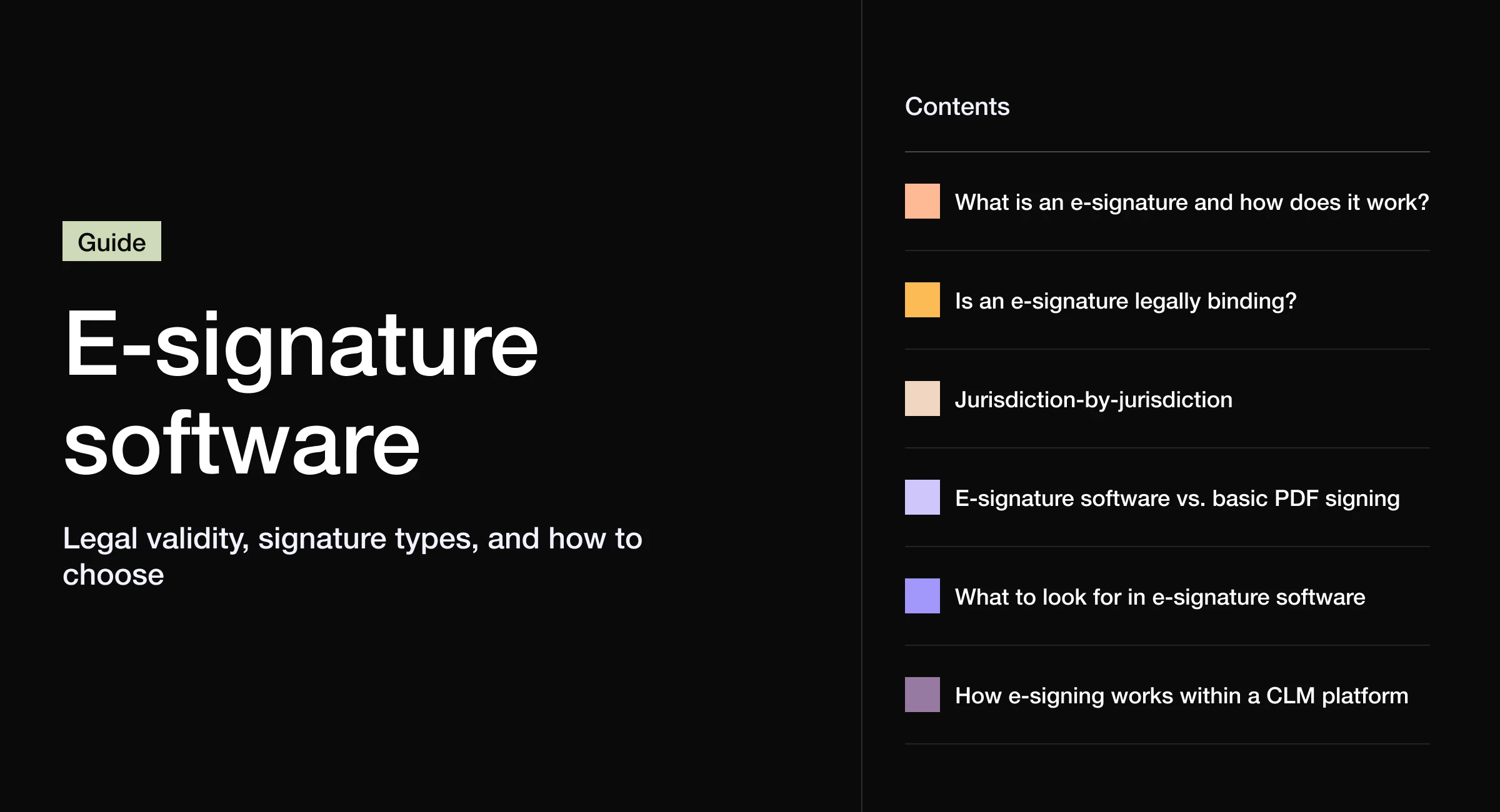 E-signature software: Legal validity, signature types, and how to choose