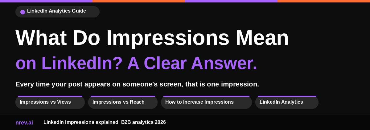 what do impressions mean on linkedin
