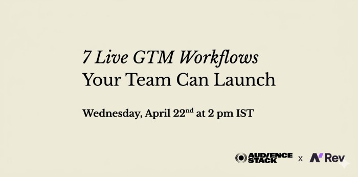 7 Live GTM Workflows Your Team Can Launch Tomorrow Morning (Masterclass - India)