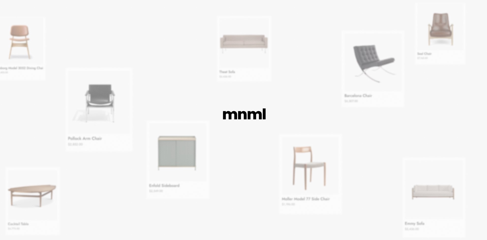 minimal e-commerce website