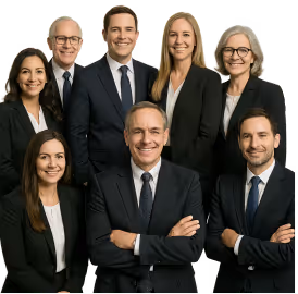 Nos avocats en divorce prenant la pose