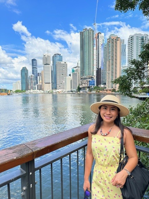 Janjira with a city backdrop