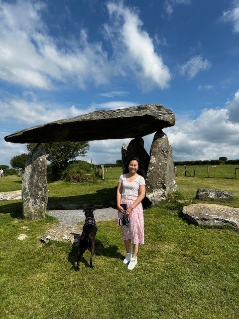 Janjira by a stone monument