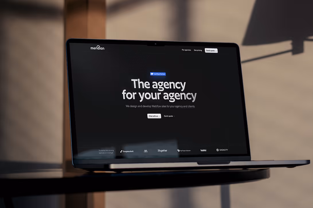 Meridian on a computer screen.