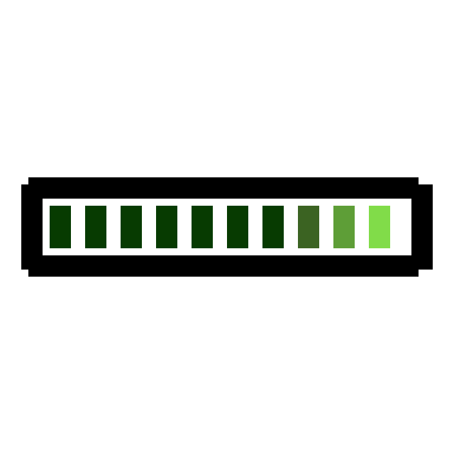 100% battery bar