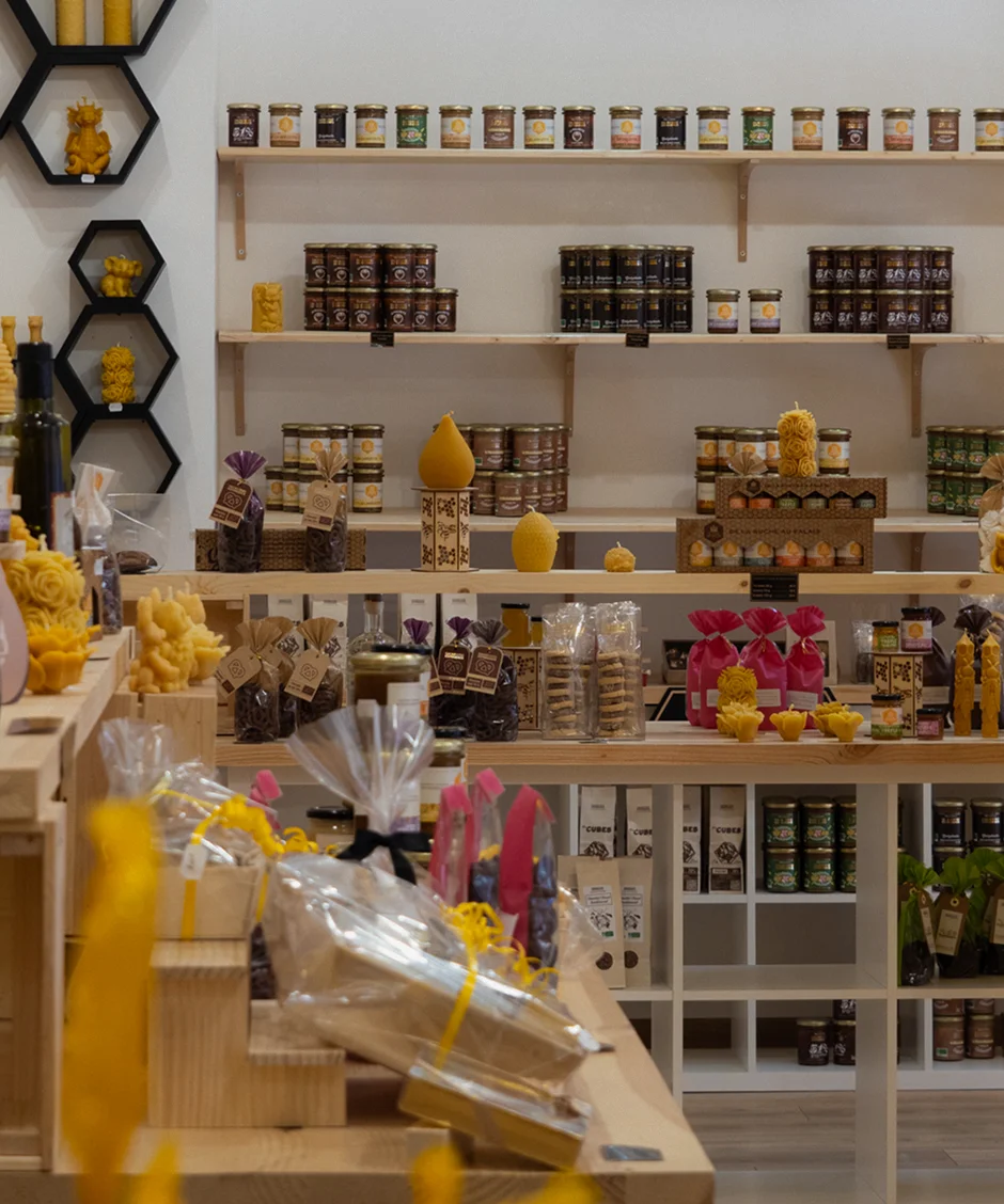 photo de la boutique miel et chocolat