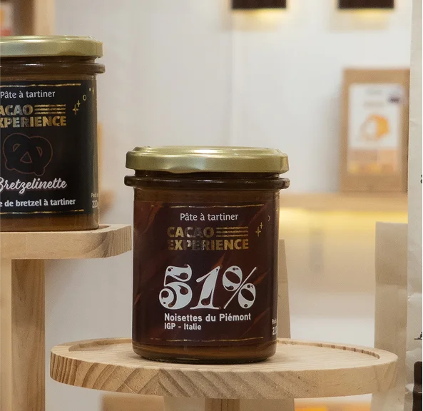 photo de pâte à tartiner au cacao