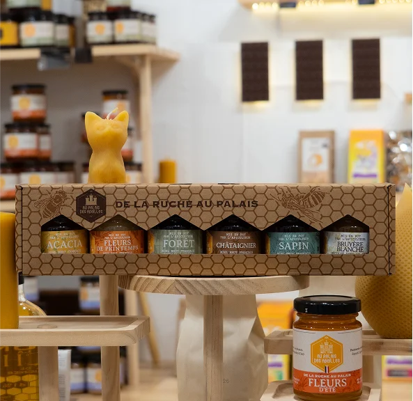 photo de coffret de miels