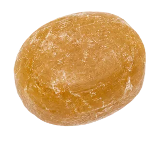 Bonbon Pougatine, ovale et glacé de sucre