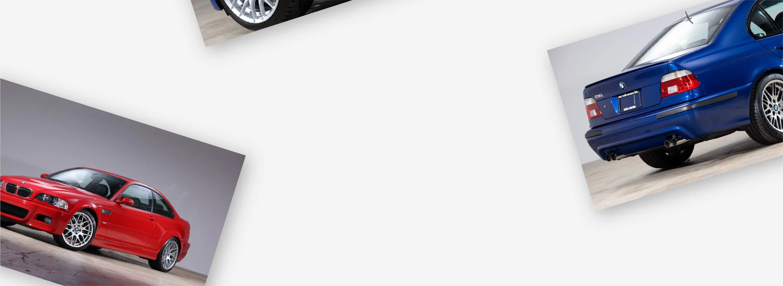 Background image of photos of cars laid out on a grey background