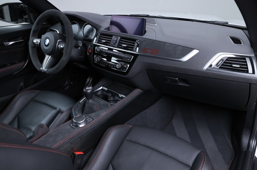 The clean interior of a modern BMW