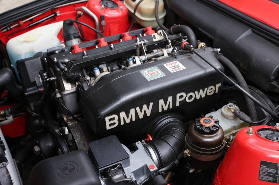 Engine bay with BMW M Power