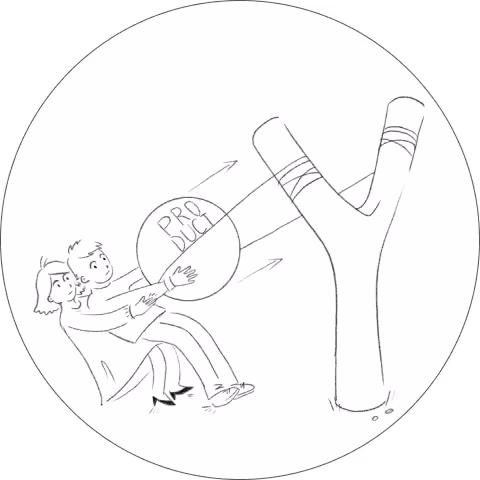 Two pairs of hands navigating the map.