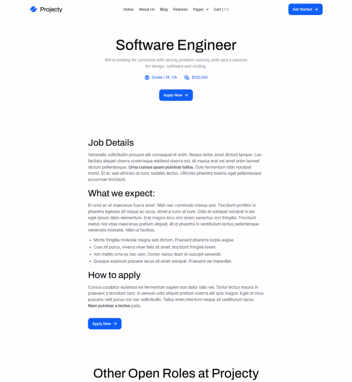 Career Single Page