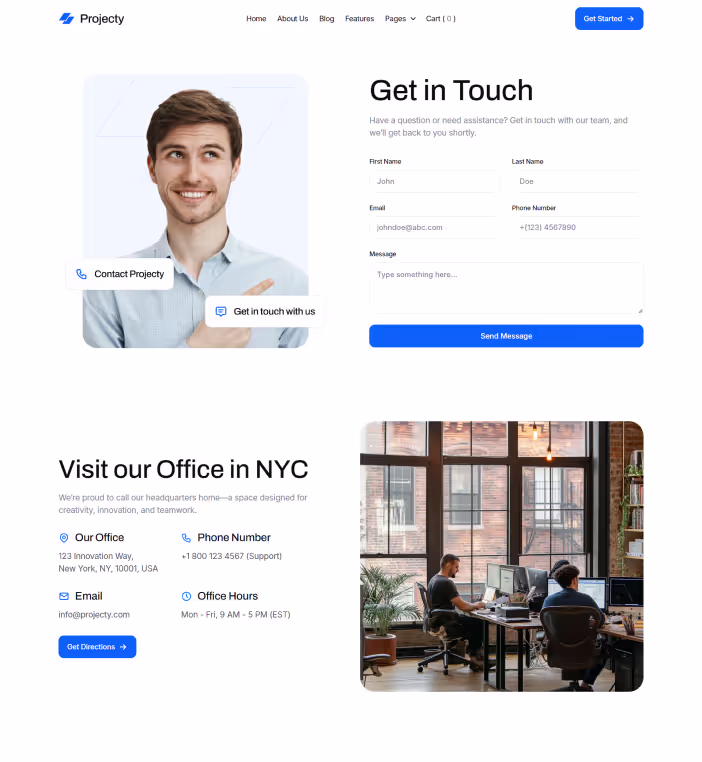 Contact Page