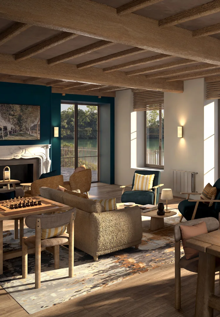 Bâtiment d'accueil - Visuel 3D - AW2 architecture & interiors