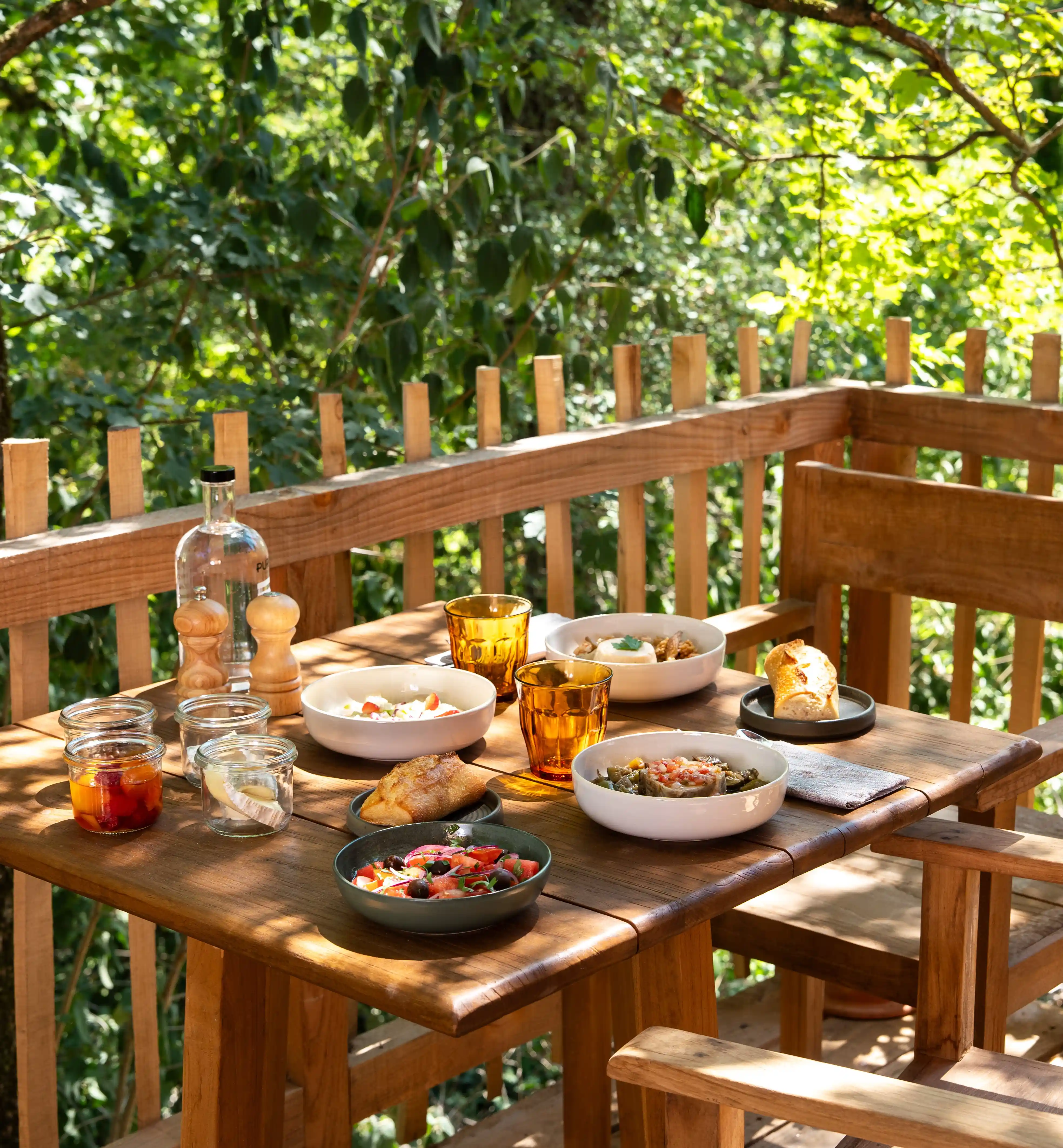 Gourmet dinners - Coucoo Cabanes - Cabanes de l'Orvanne 