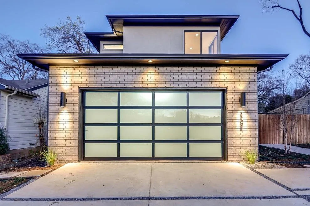 Insulated garage door installation in South Shore home