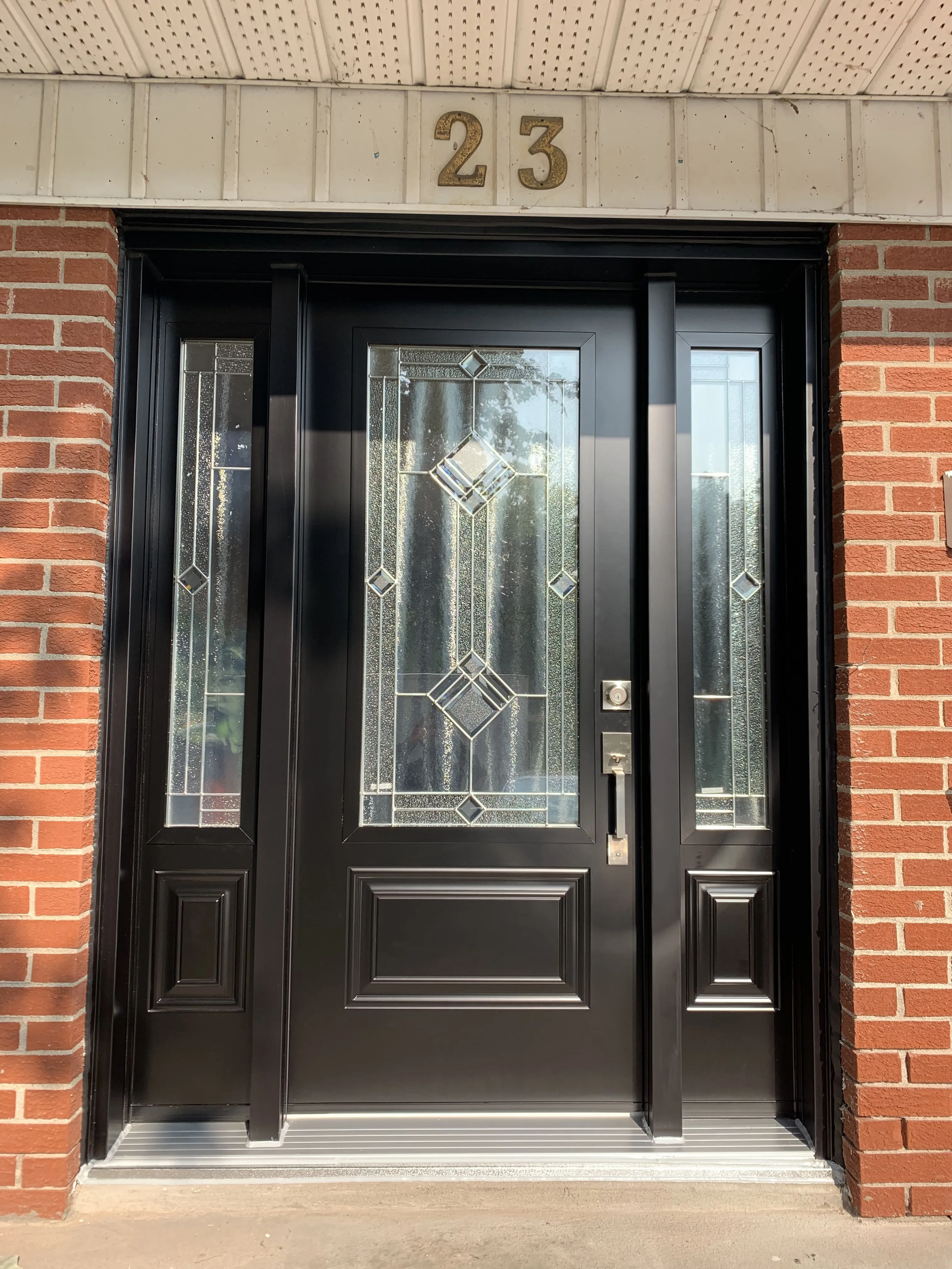 glass door installation