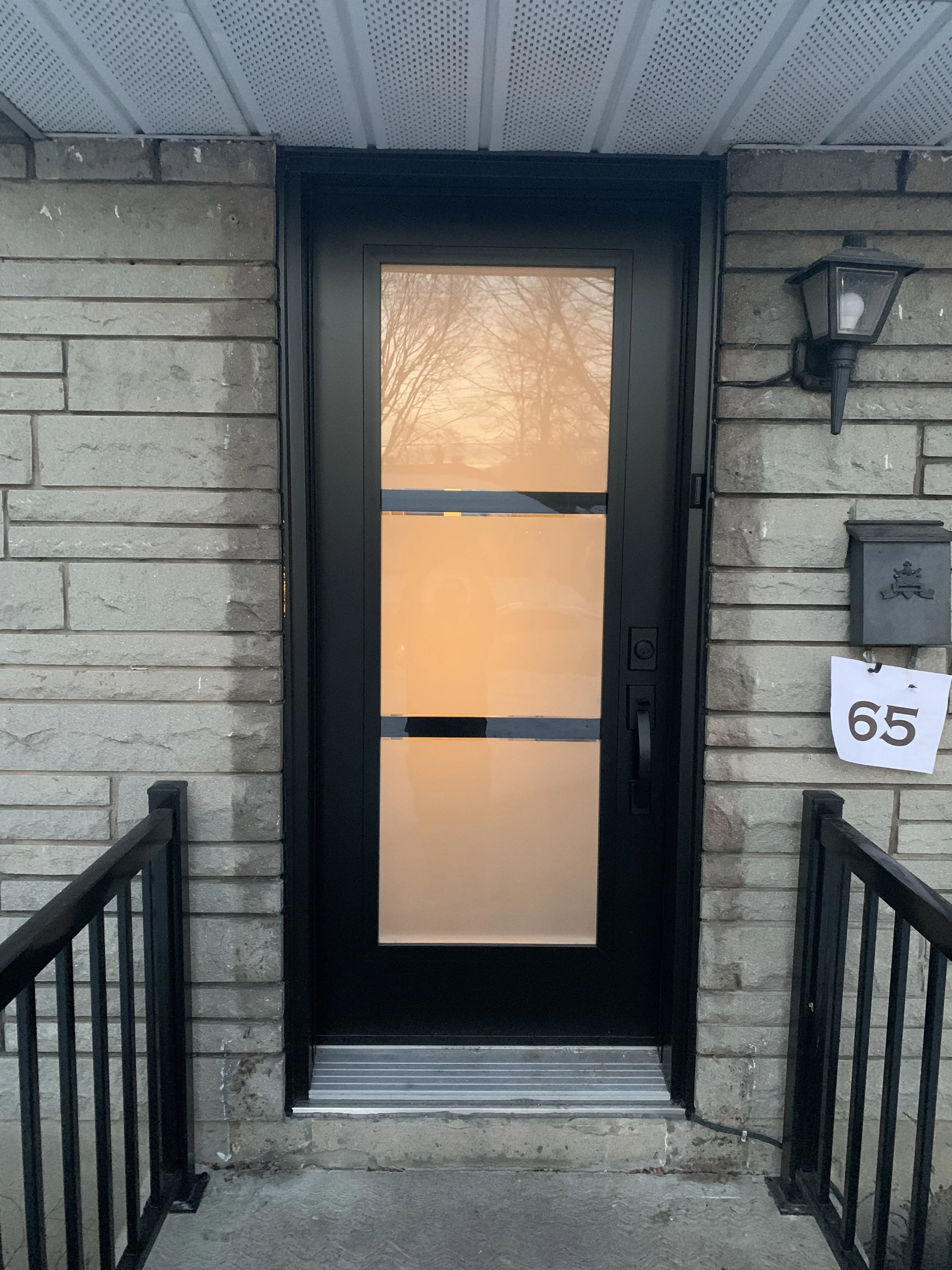 exterior door installed