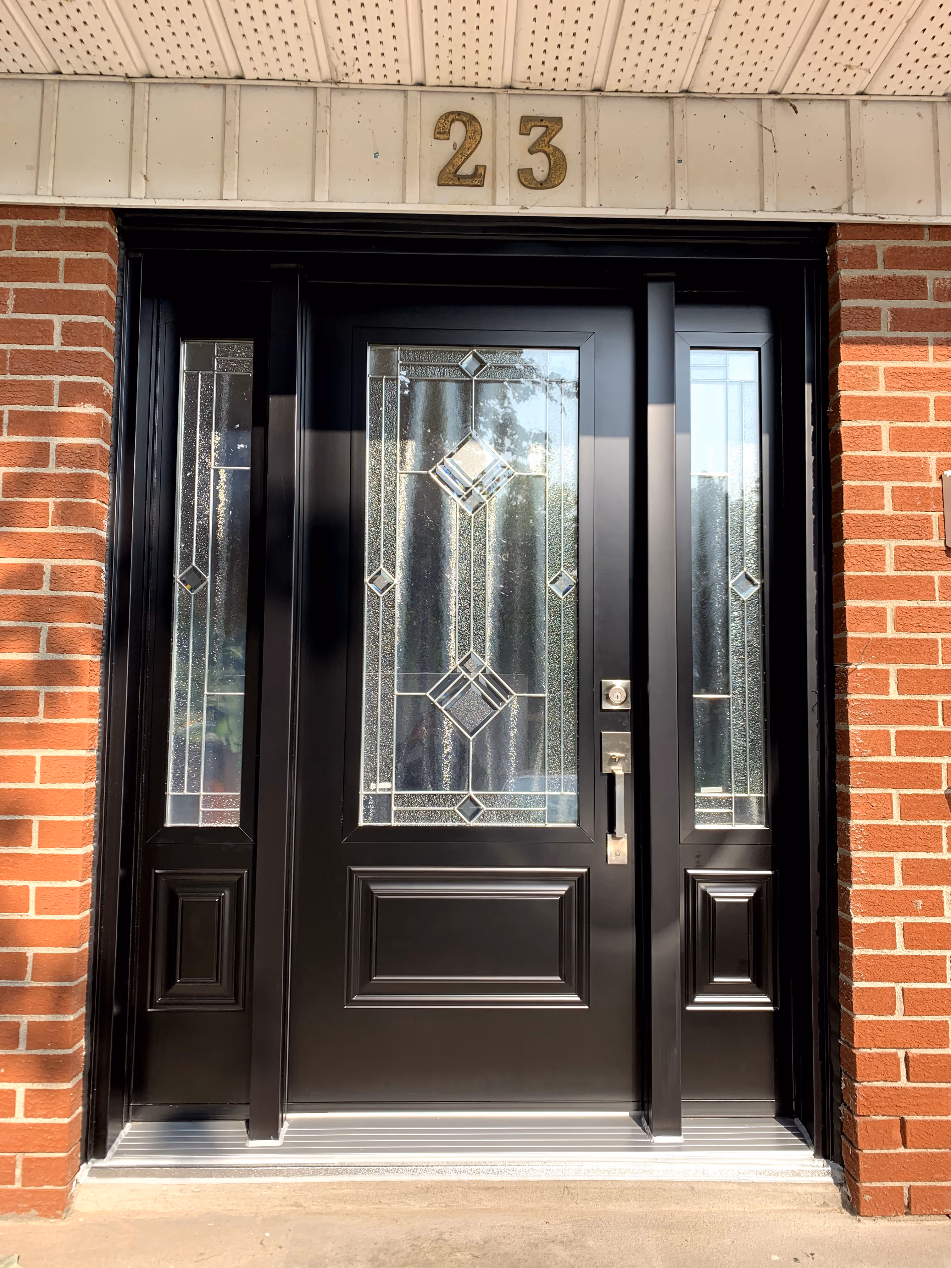 black door installed