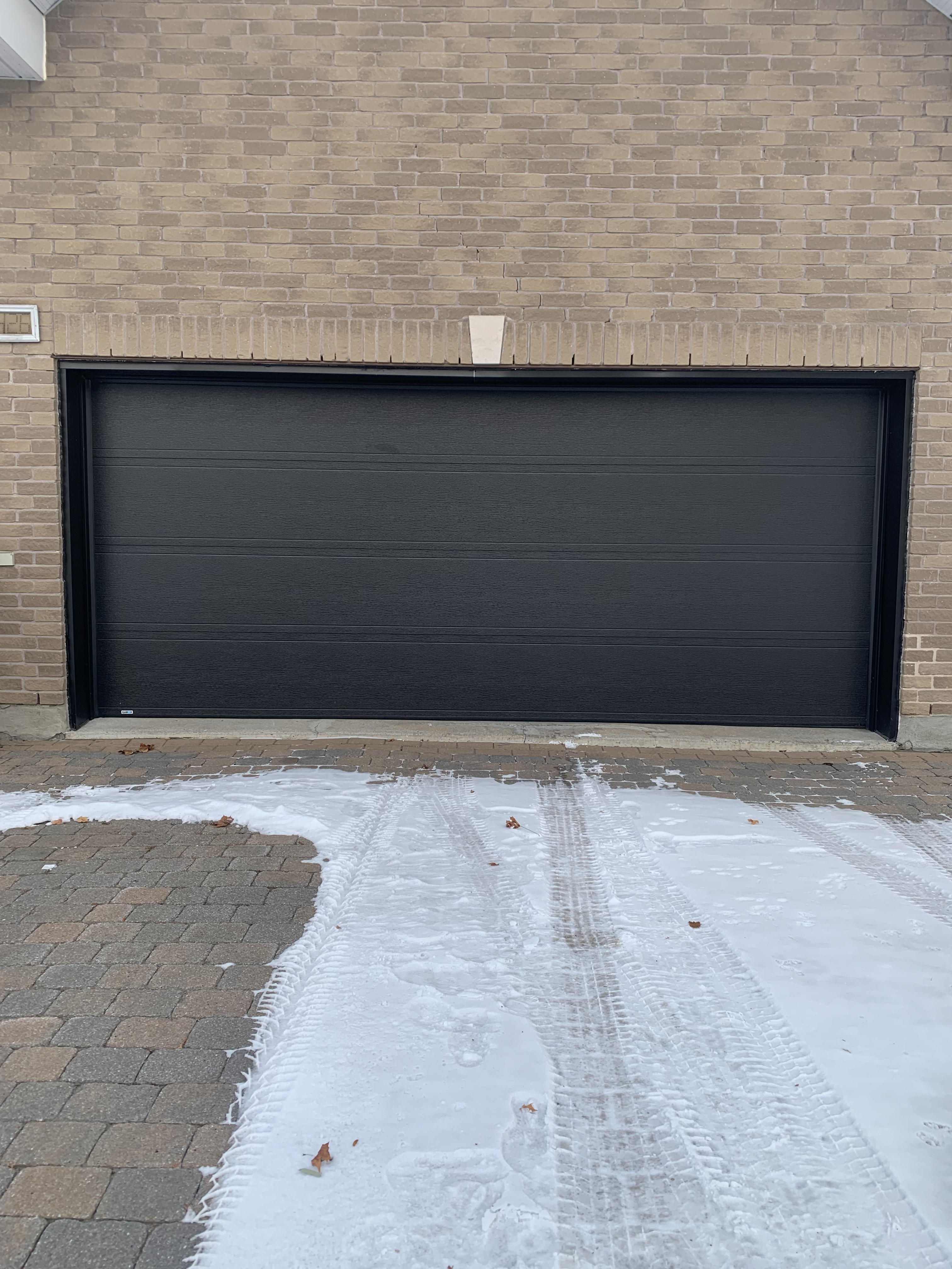 white door installed
