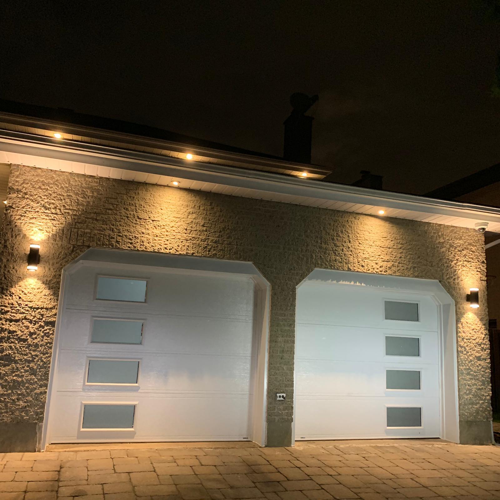 white door installation