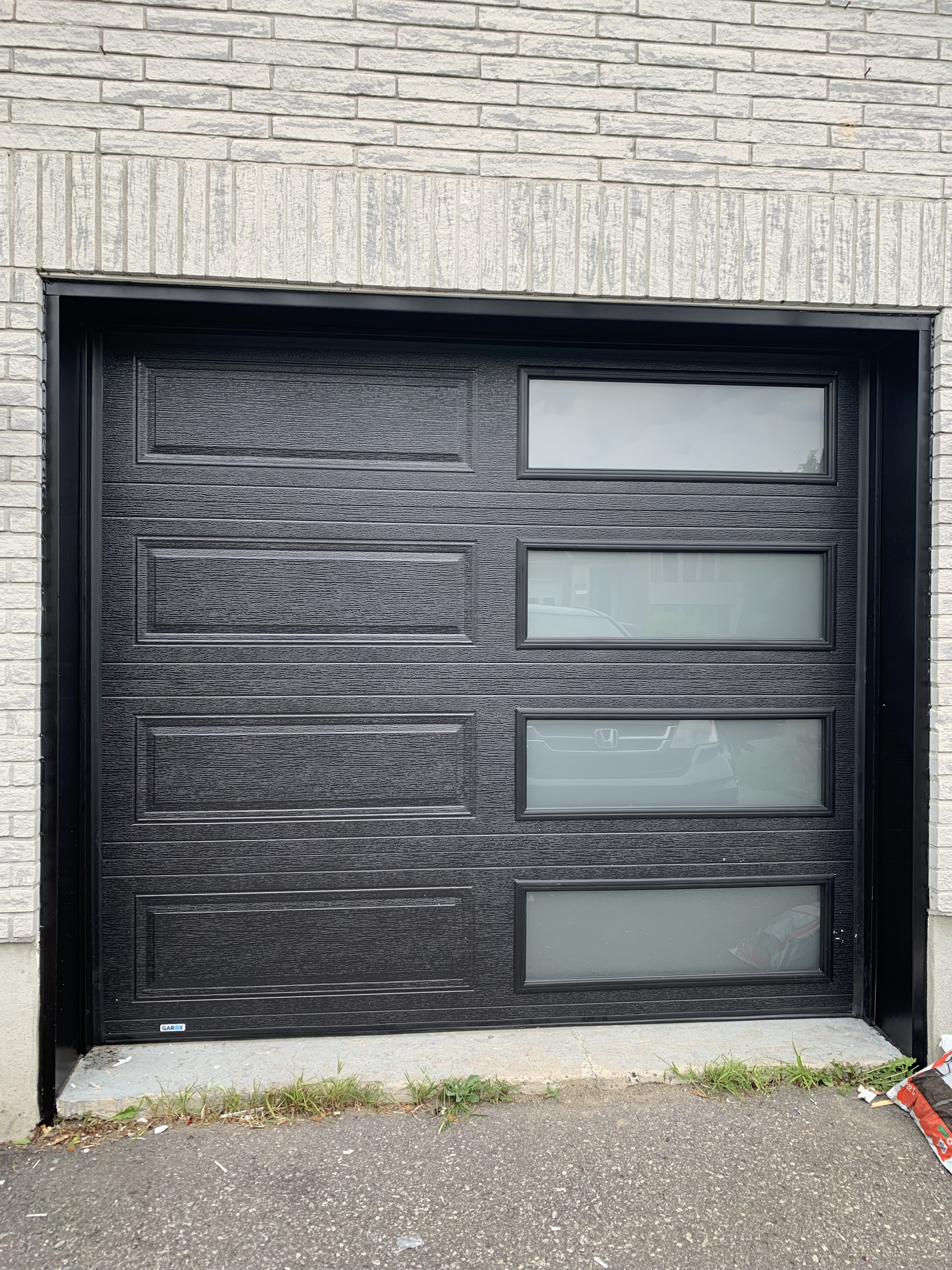 black door installed