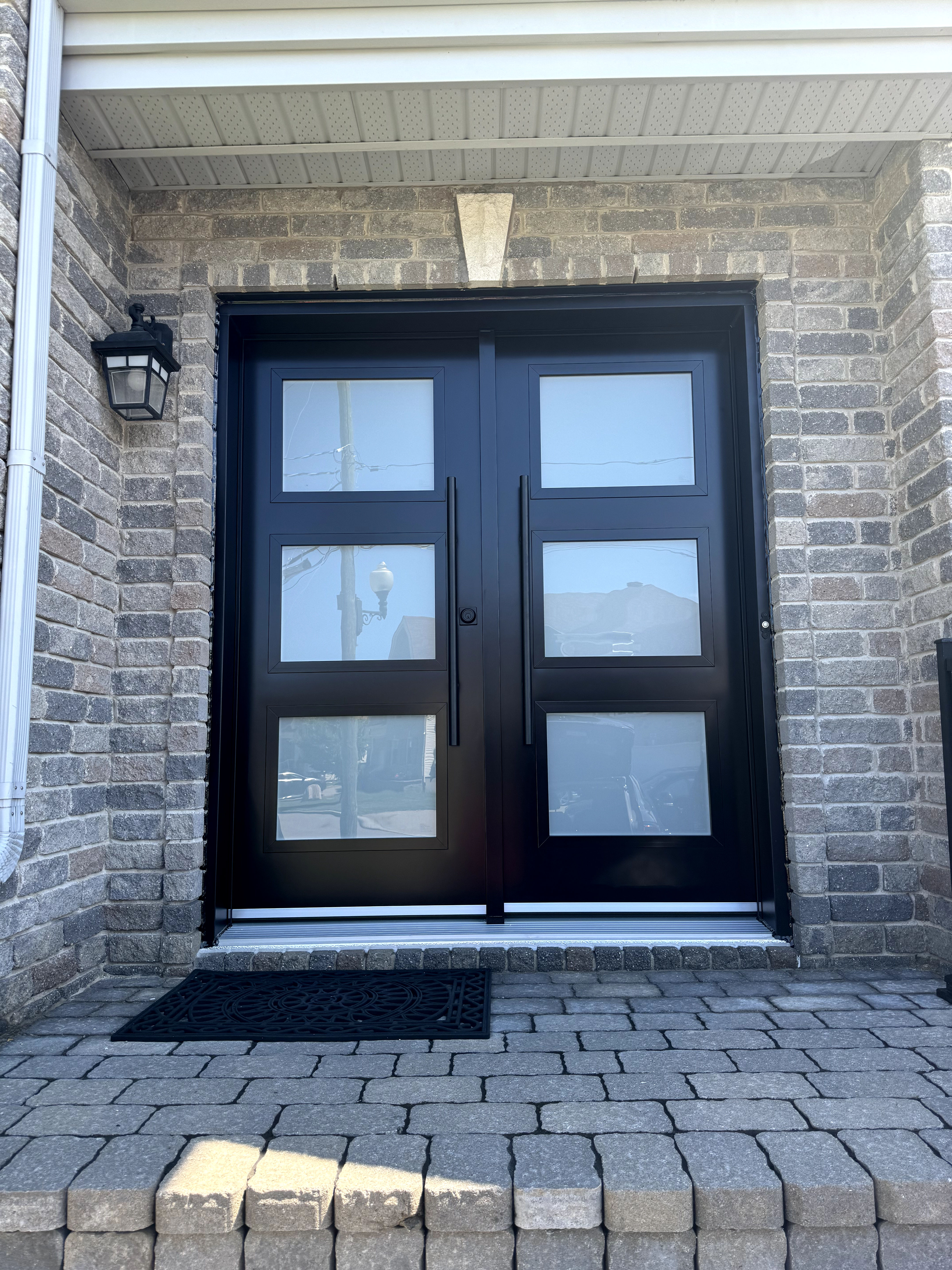 black door installed