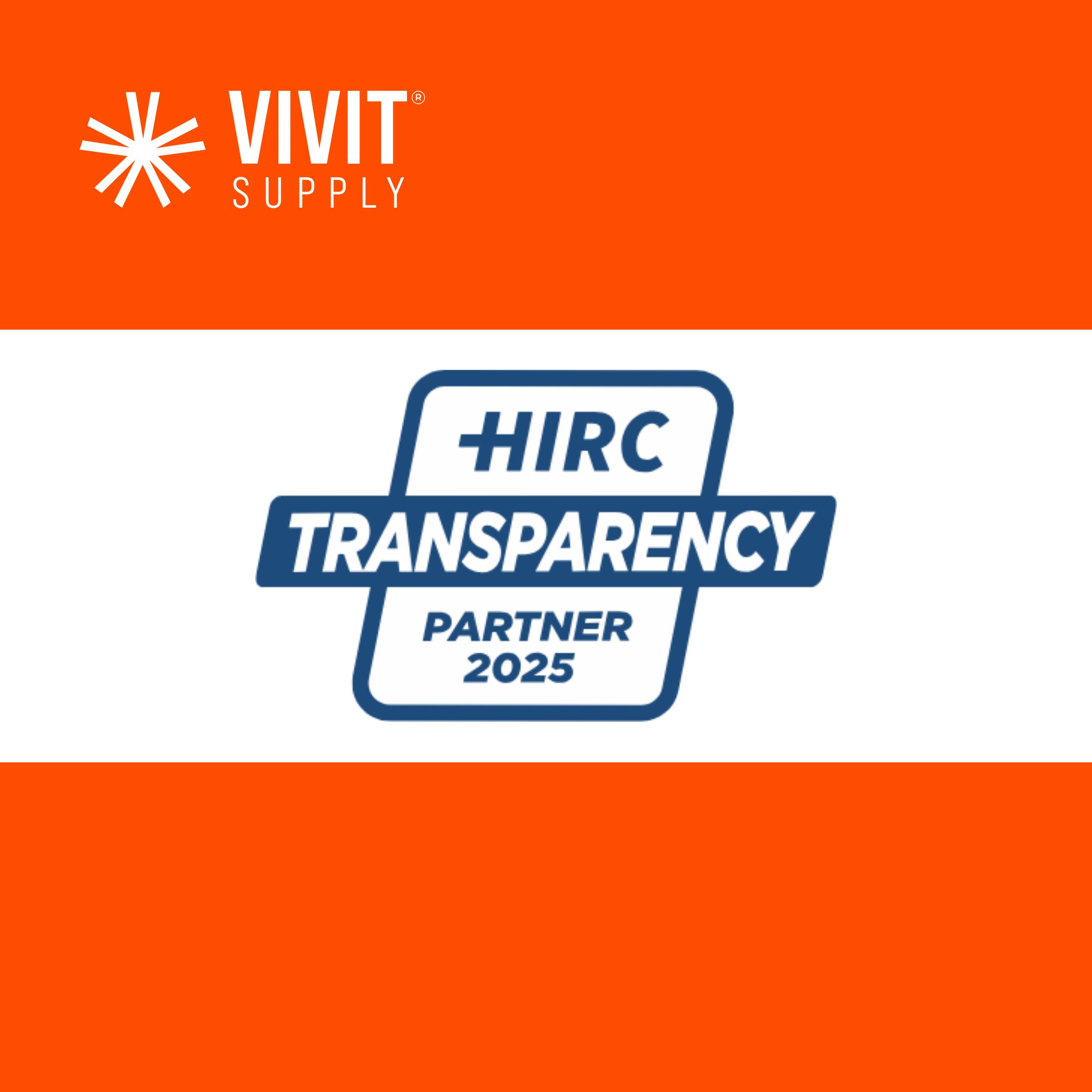 VIVIT Supply Achieves the HIRC Transparency Badge