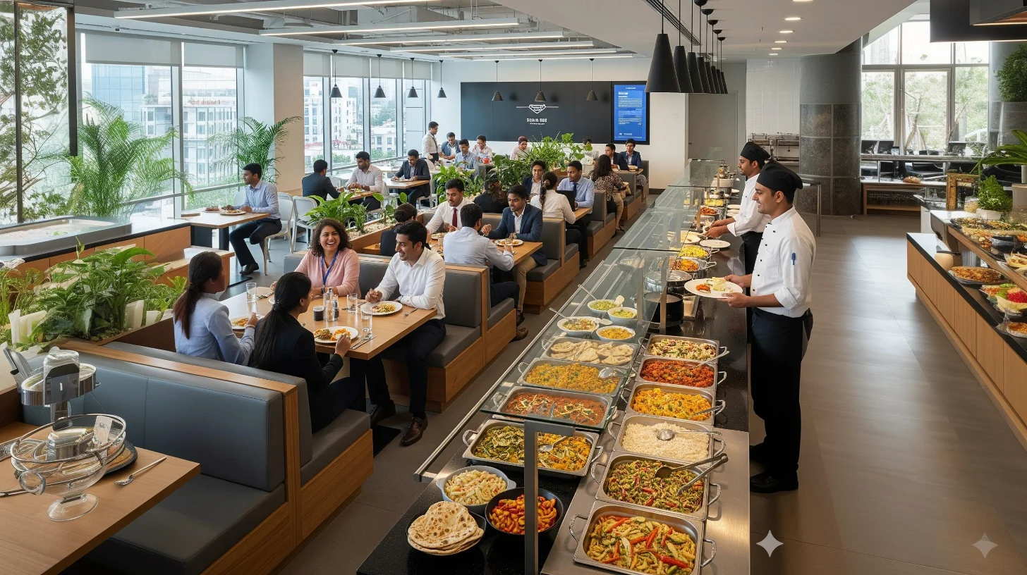 Cafeteria Management Services for Offices, IT Parks & Factories | Nibble Foods