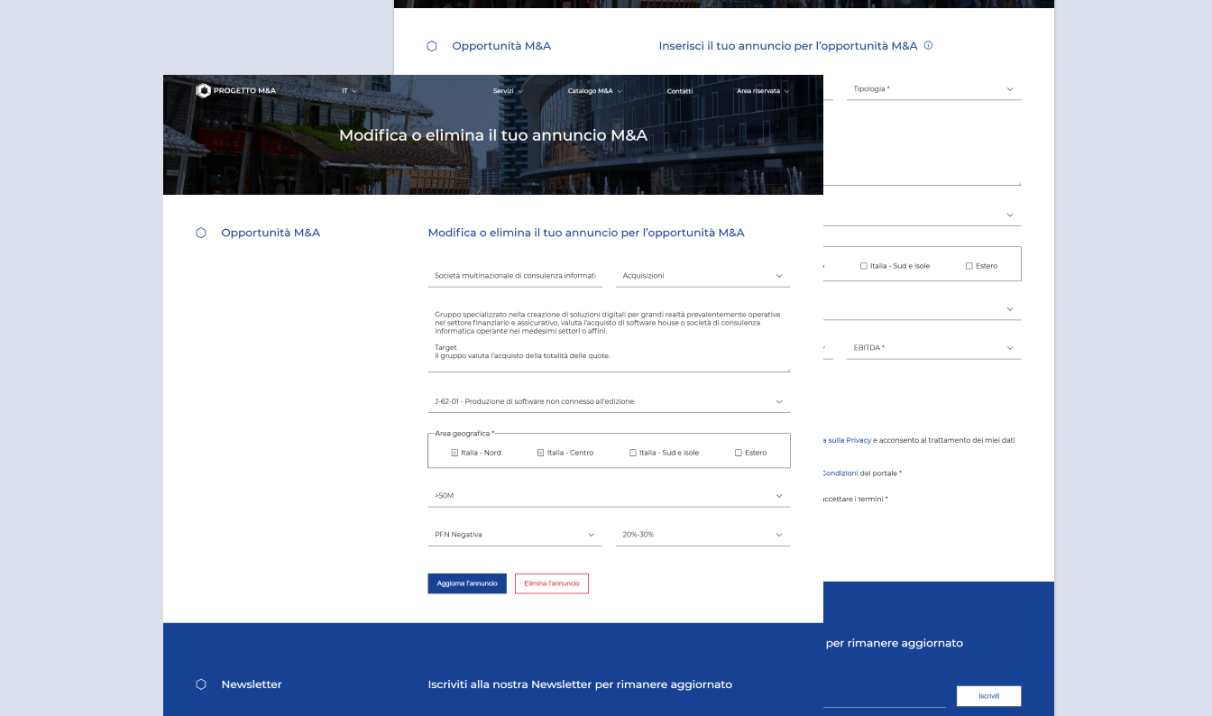 Progetto M&A