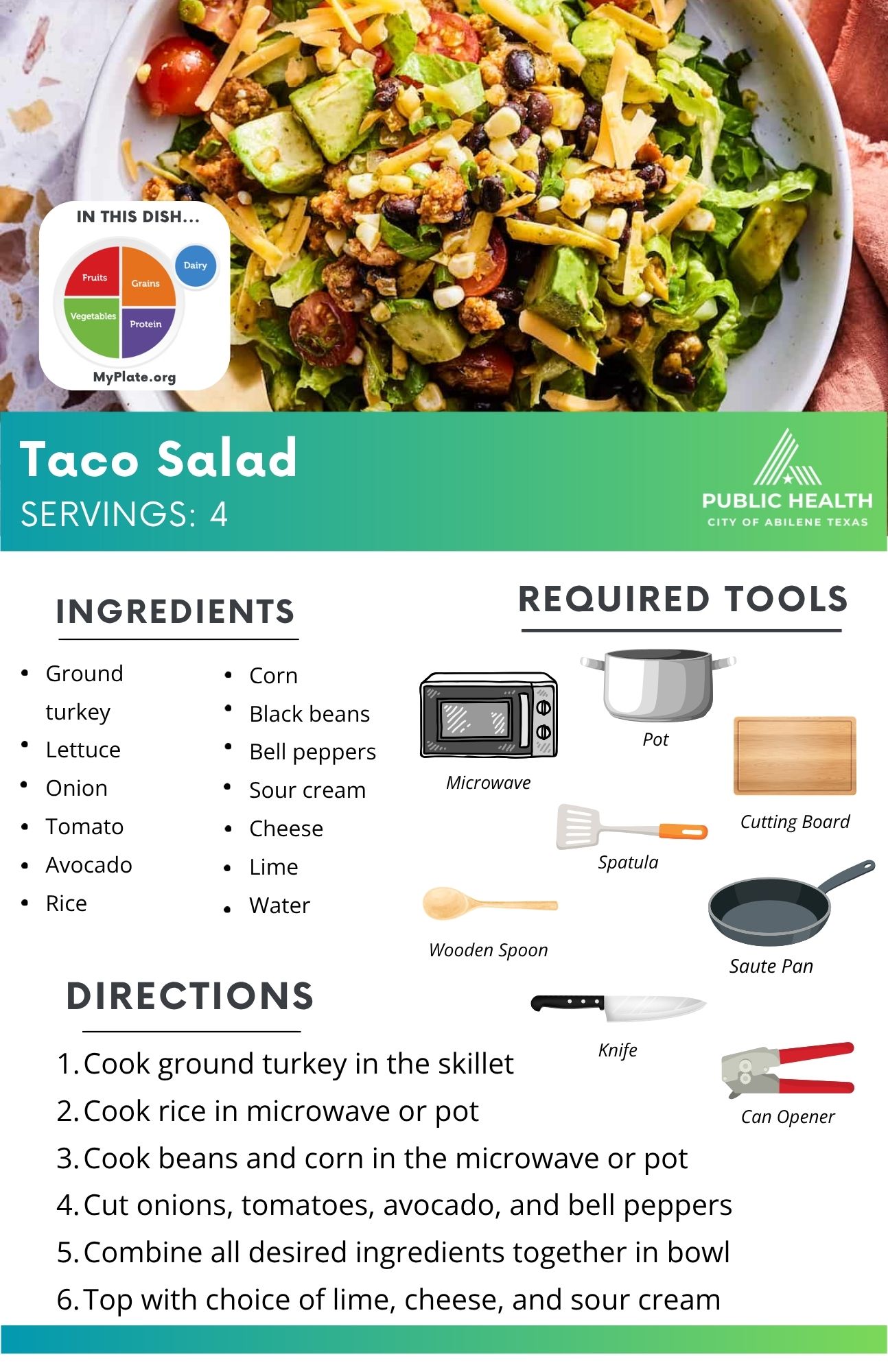 image of recipe of taco salad