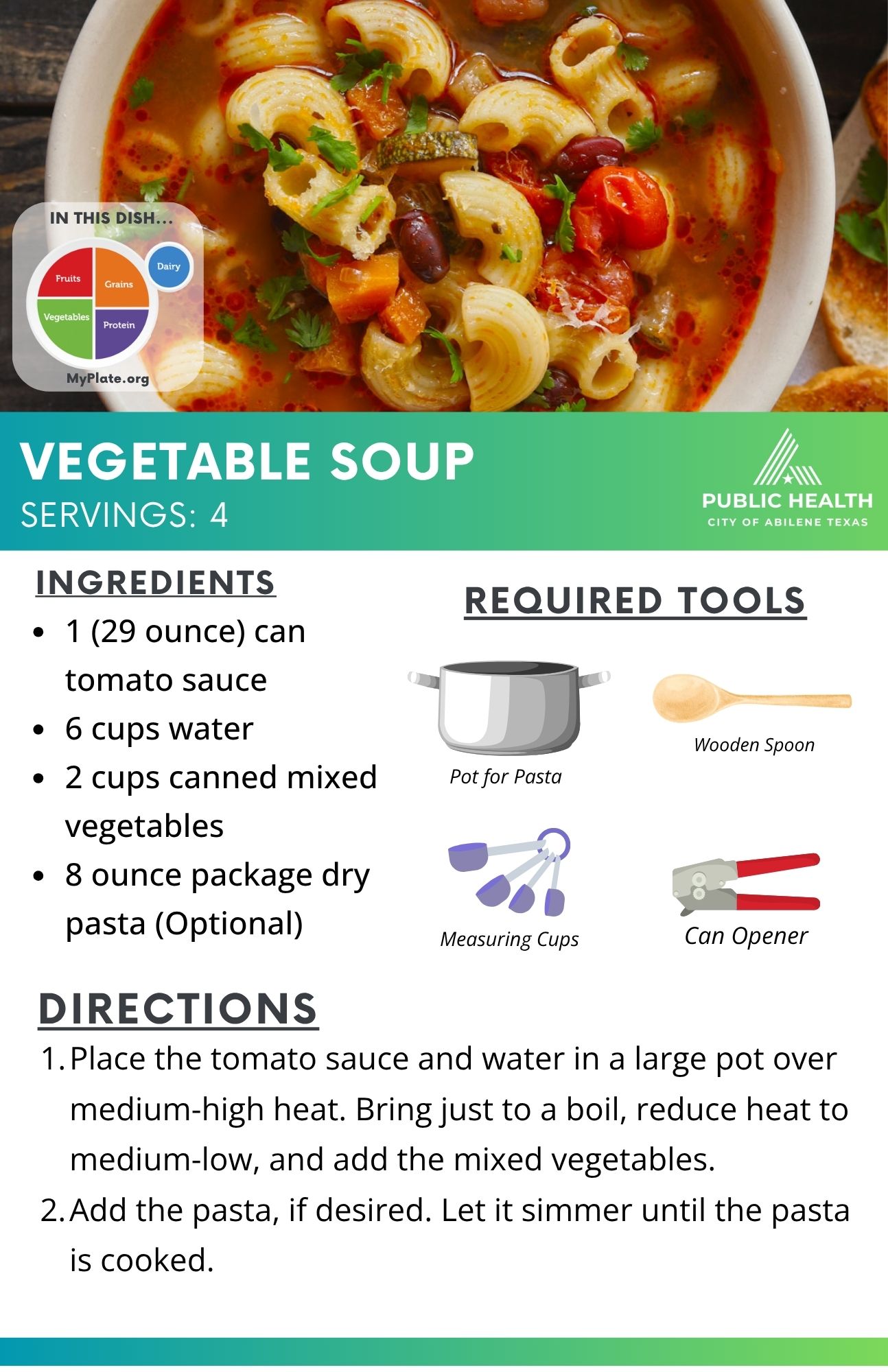 image of recipe for vegetable soup