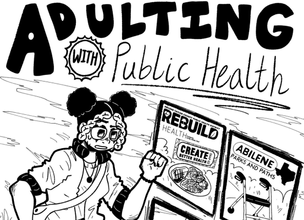 Image of cover of Adulting With Public Health Comic Book