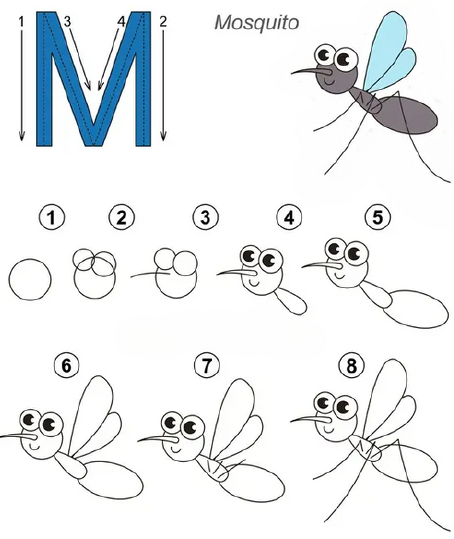image of mosquito themed activity page
