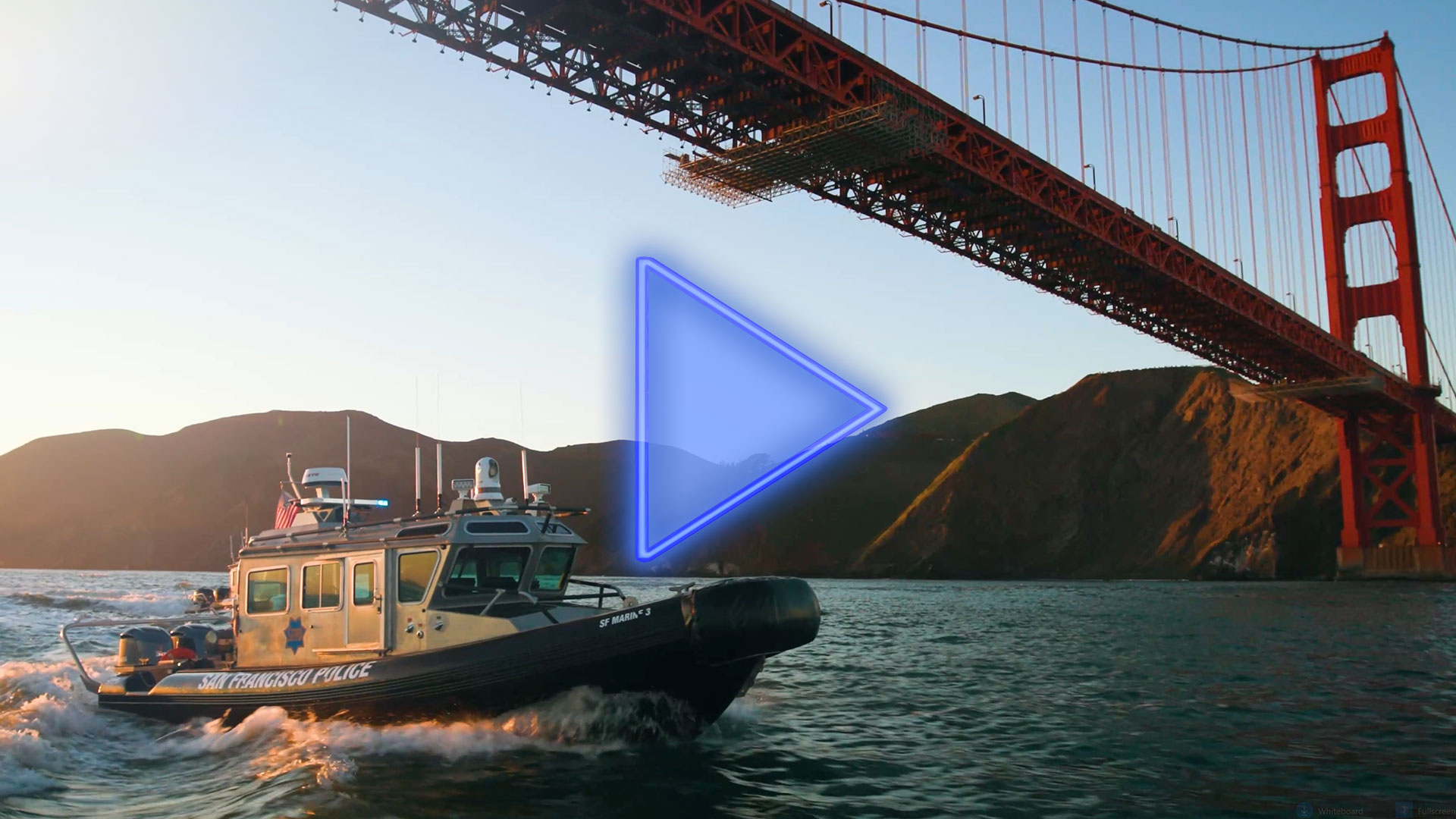 Thumbnail image of a boat under the golden gate bridge